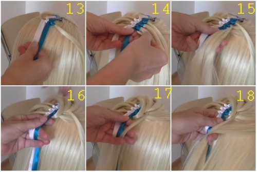 Как вплести в косу ленту